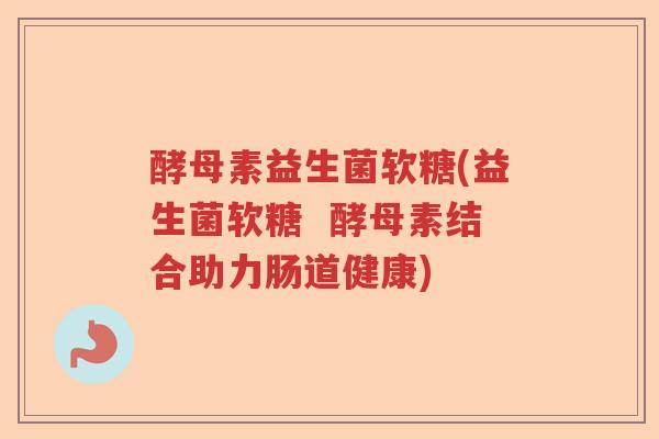 酵母素益生菌软糖(益生菌软糖  酵母素结合助力肠道健康)