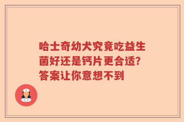 哈士奇幼犬究竟吃益生菌好还是钙片更合适？答案让你意想不到