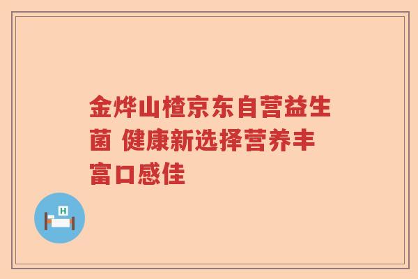 金烨山楂京东自营益生菌 健康新选择营养丰富口感佳
