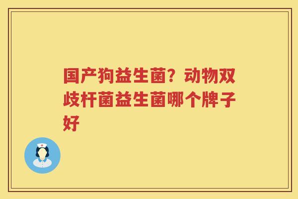 国产狗益生菌？动物双歧杆菌益生菌哪个牌子好
