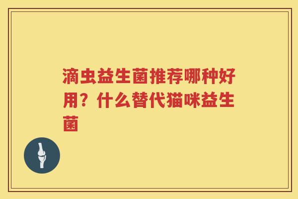 滴虫益生菌推荐哪种好用？什么替代猫咪益生菌