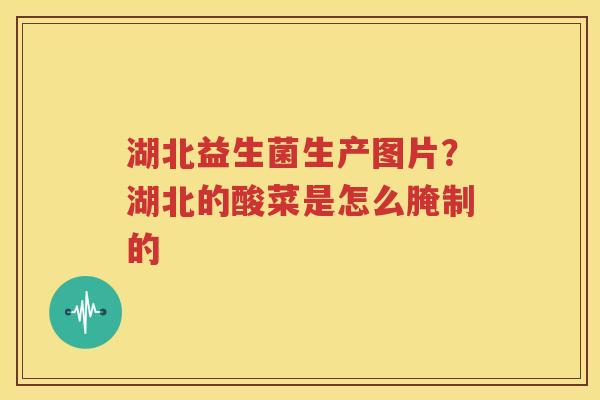 湖北益生菌生产图片？湖北的酸菜是怎么腌制的