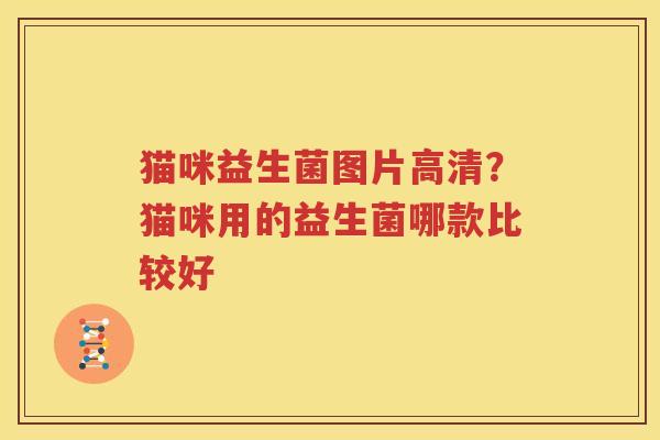 猫咪益生菌图片高清？猫咪用的益生菌哪款比较好