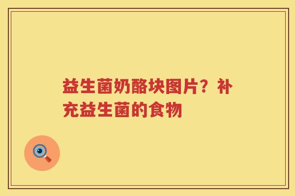 益生菌奶酪块图片？补充益生菌的食物