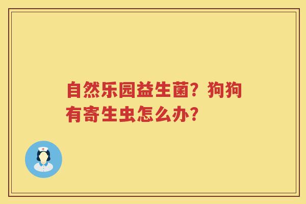 自然乐园益生菌？狗狗有寄生虫怎么办？