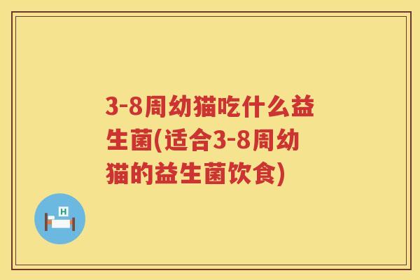 3-8周幼猫吃什么益生菌(适合3-8周幼猫的益生菌饮食)