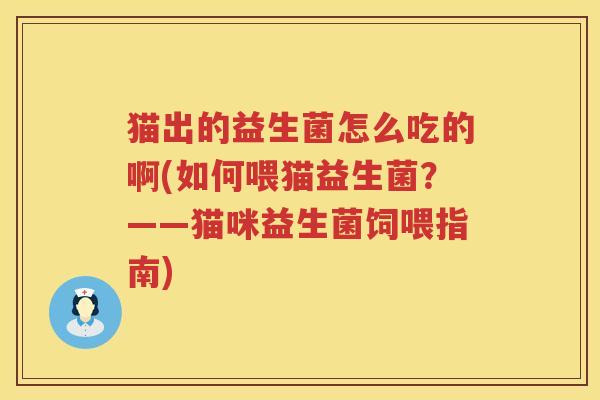 猫出的益生菌怎么吃的啊(如何喂猫益生菌？——猫咪益生菌饲喂指南)