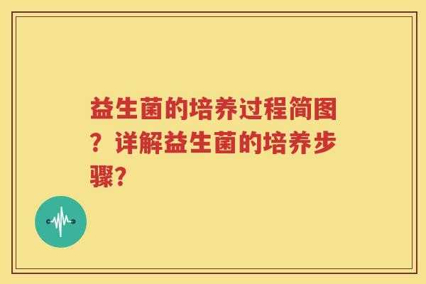 益生菌的培养过程简图？详解益生菌的培养步骤？
