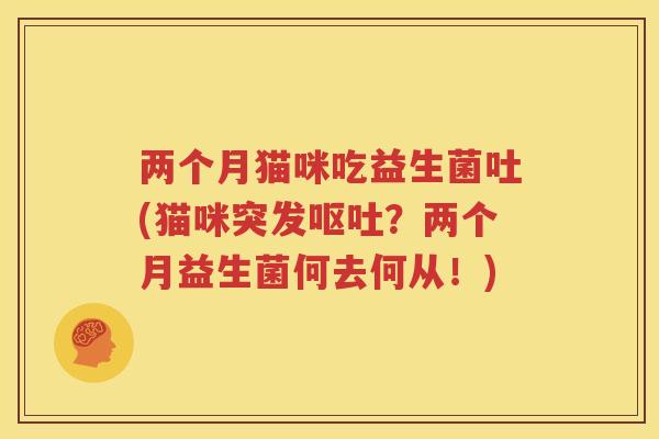 两个月猫咪吃益生菌吐(猫咪突发呕吐？两个月益生菌何去何从！)