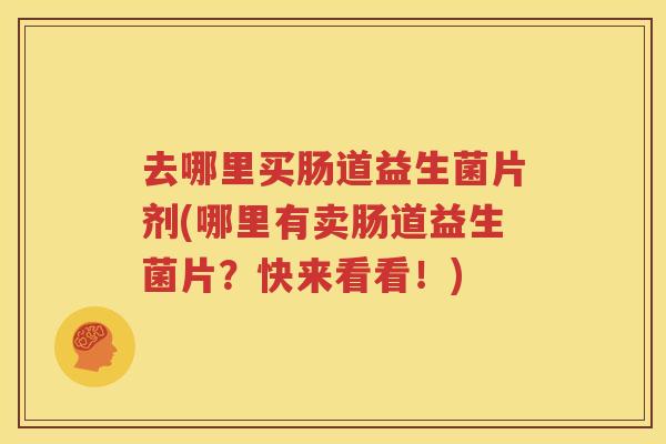 去哪里买肠道益生菌片剂(哪里有卖肠道益生菌片？快来看看！)