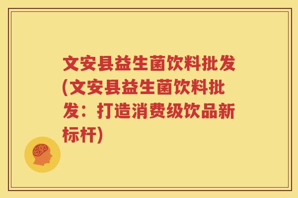 文安县益生菌饮料批发(文安县益生菌饮料批发：打造消费级饮品新标杆)