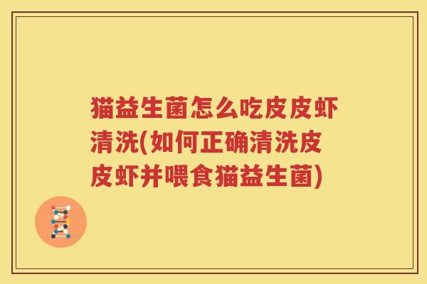 猫益生菌怎么吃皮皮虾清洗(如何正确清洗皮皮虾并喂食猫益生菌)