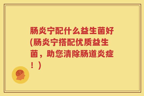 肠炎宁配什么益生菌好(肠炎宁搭配优质益生菌，助您清除肠道炎症！)