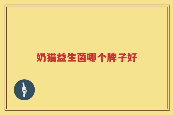奶猫益生菌哪个牌子好