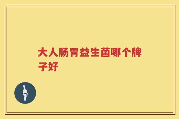 大人肠胃益生菌哪个牌子好