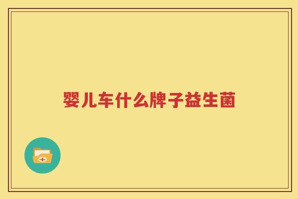 婴儿车什么牌子益生菌