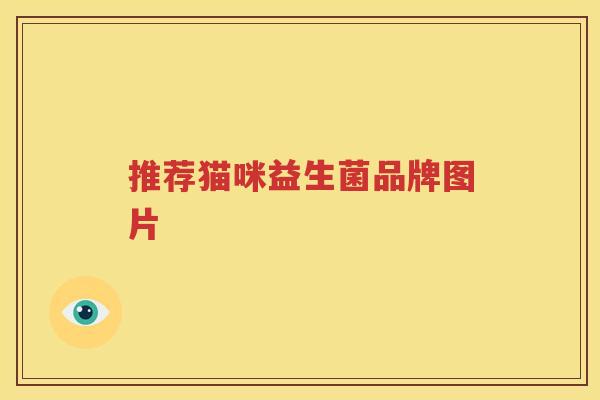 推荐猫咪益生菌品牌图片