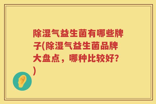除湿气益生菌有哪些牌子(除湿气益生菌品牌大盘点，哪种比较好？)