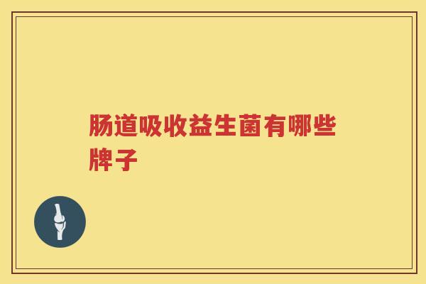 肠道吸收益生菌有哪些牌子