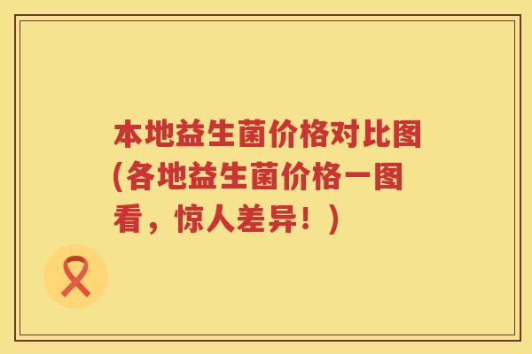 本地益生菌价格对比图(各地益生菌价格一图看，惊人差异！)