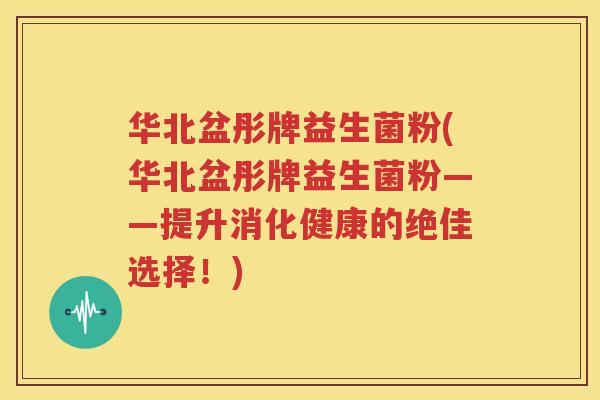华北盆彤牌益生菌粉(华北盆彤牌益生菌粉——提升消化健康的绝佳选择！)