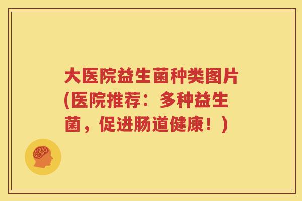 大医院益生菌种类图片(医院推荐：多种益生菌，促进肠道健康！)